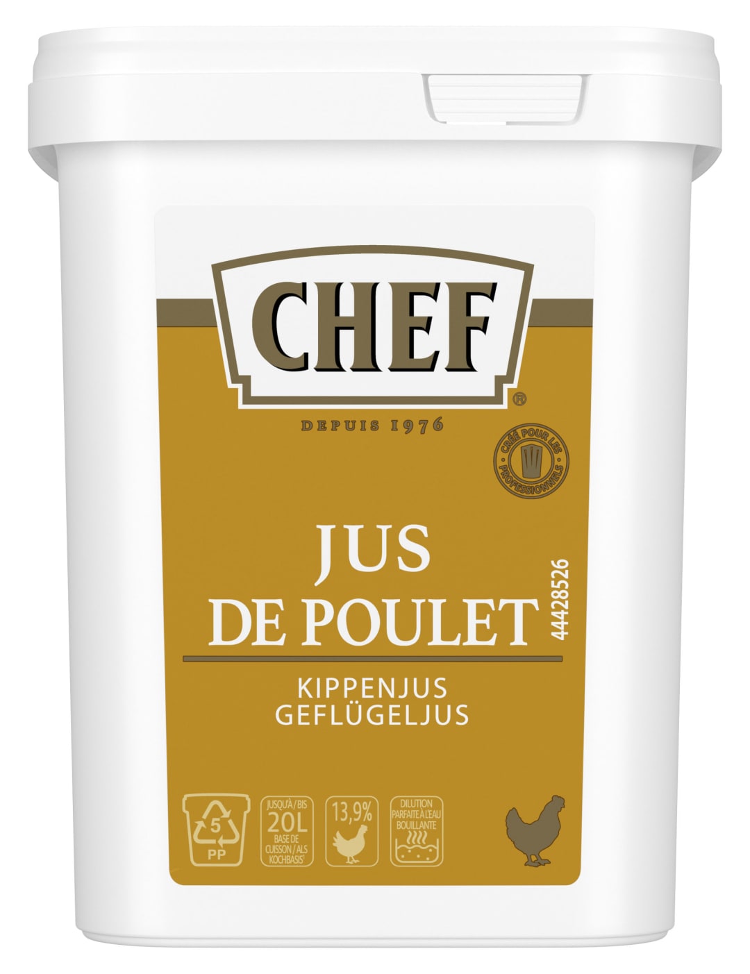 CHEF Geflügeljus 600g, für 10 Liter