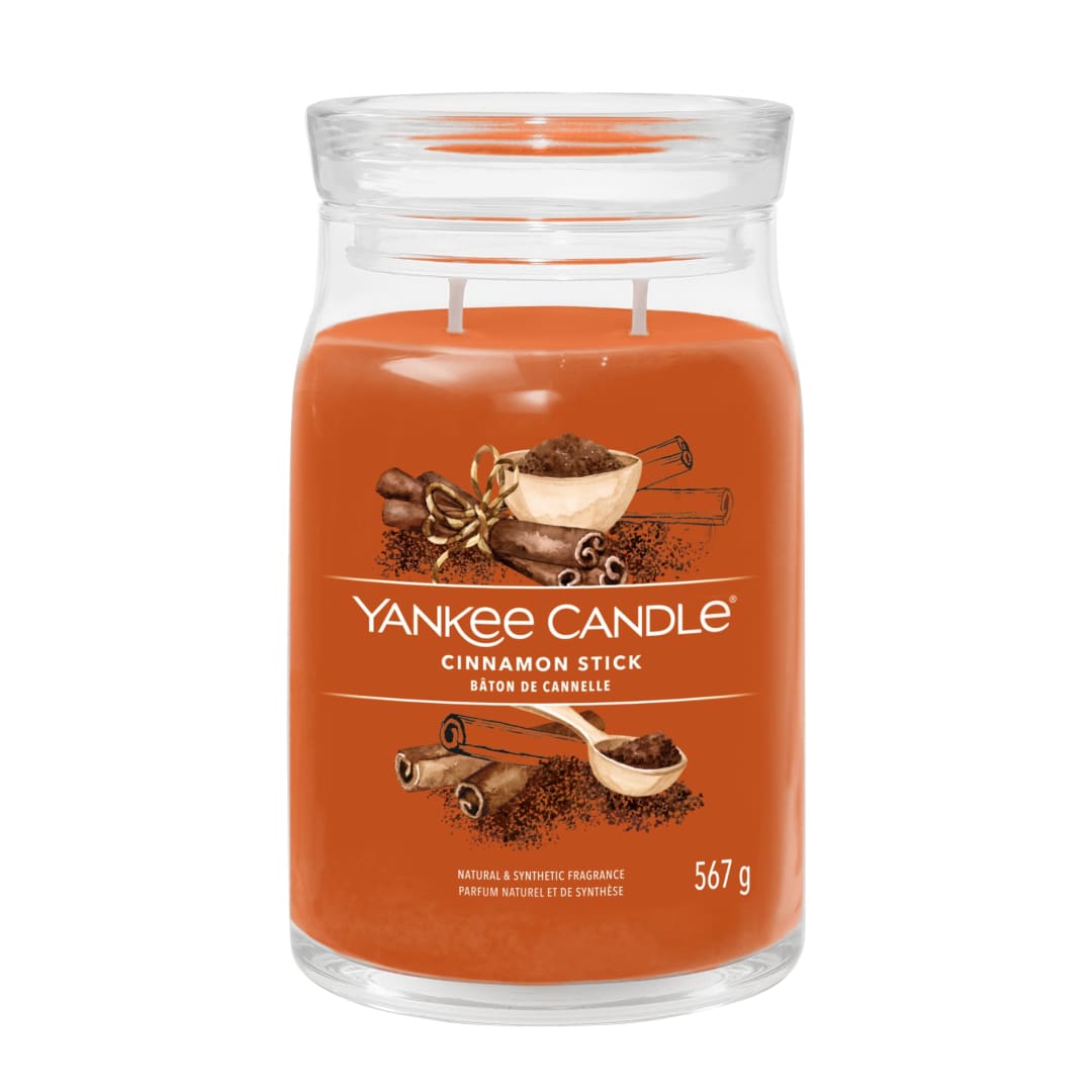Yankee Candle® Signature Scented Candle | Cinnamon Stick Large Jar Candle with Double Wicks | Soy Wax Blend