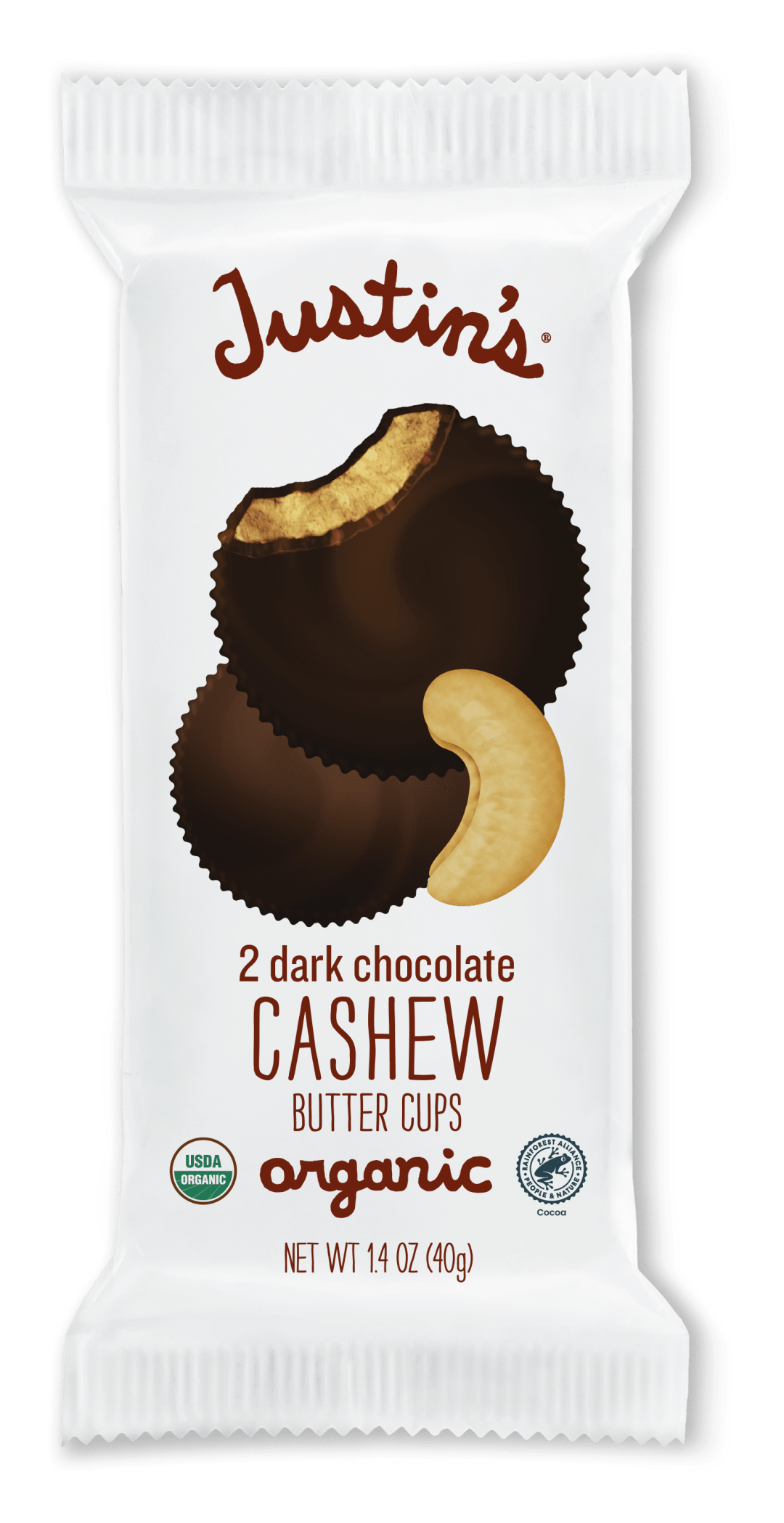 1.4 oz Dark Chocolate Cashew Butter Cup