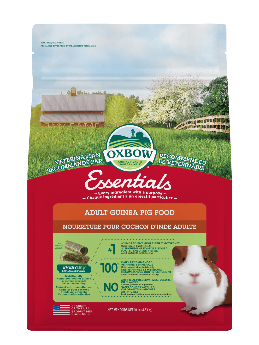 Essentials Adult Guinea Pig Food - 10 lb, Canada Version
