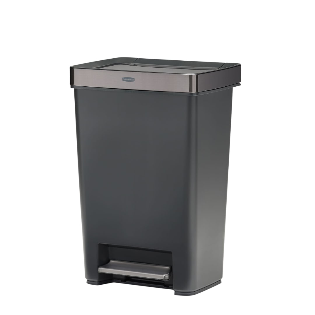 Rubbermaid® Premier® Series IV 12.4G Step-On Trash Can with Stainless Steel Lid