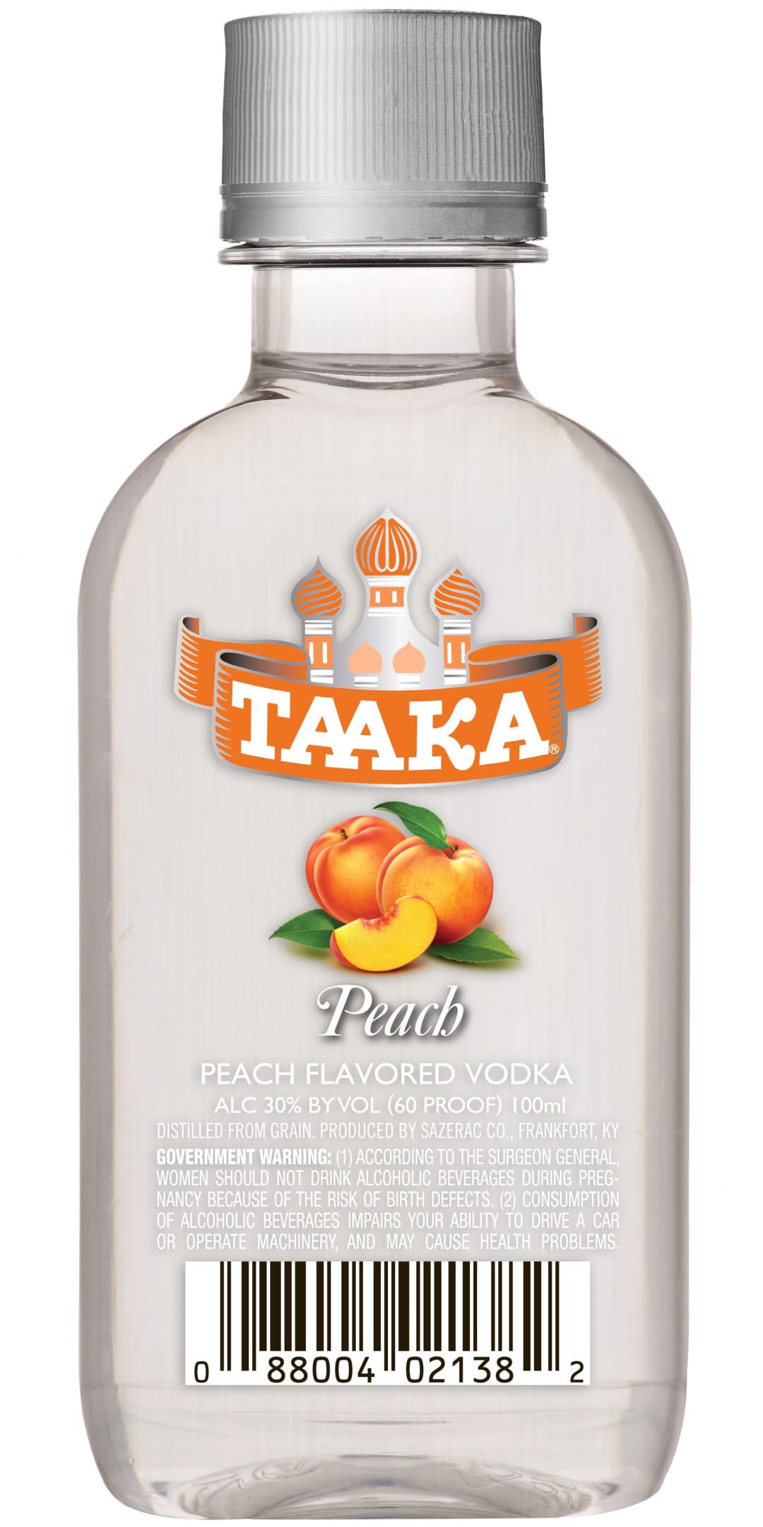 Taaka Peach Vodka 100ml 60 Proof