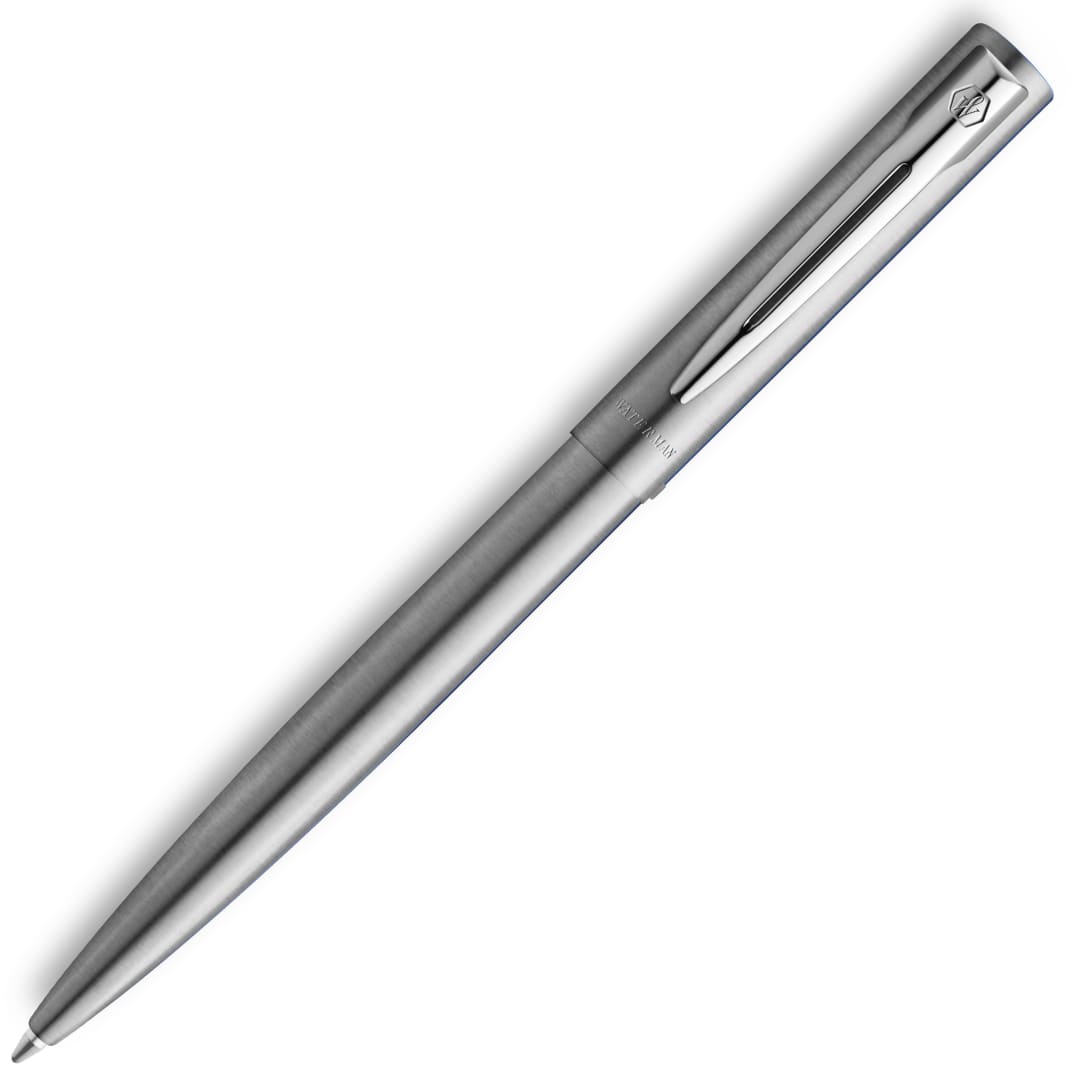 Waterman Allure Bolígrafo | Acero inoxidable con adornos de acero inoxidable | Punta media | Tinta azul