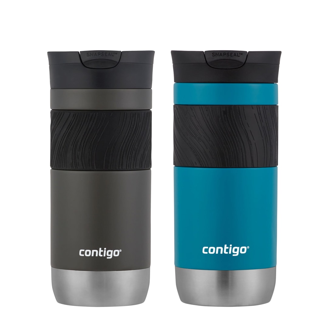 Contigo® Byron 2.0 Stainless Steel Travel Mug with SNAPSEAL™ Lid, 16oz., 2 Pack