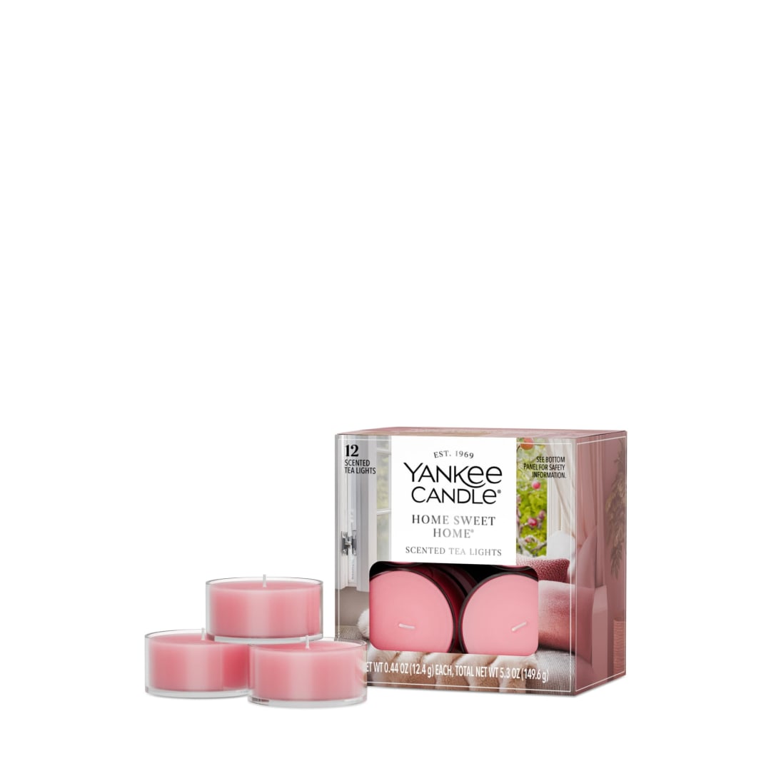Yankee Candle Scented Tealight Candles, 12-Pack, Home Sweet Home Mini Candles
