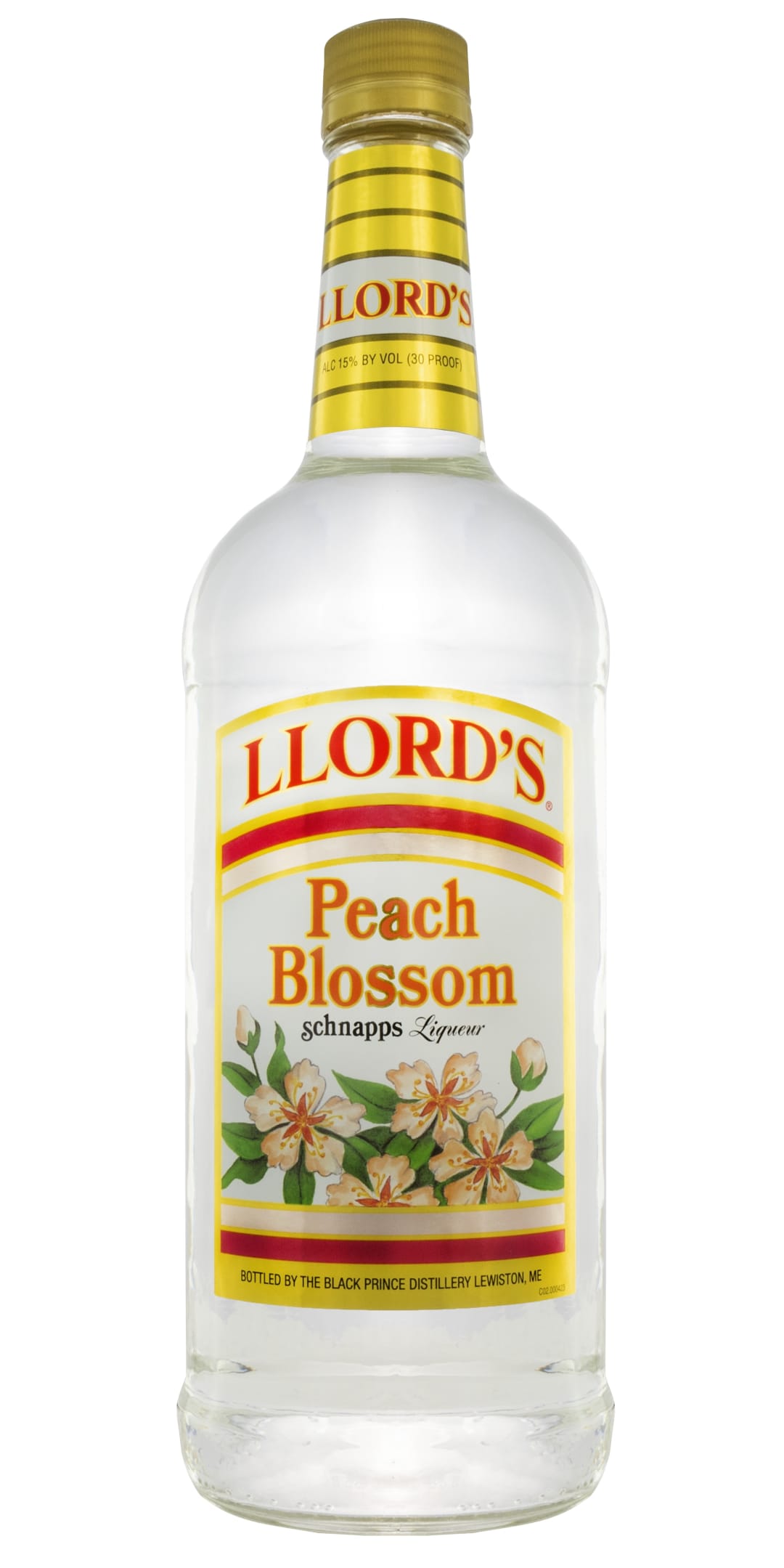 Llord's Peach Blossom Schnapps Liqueur 1l 30 Proof