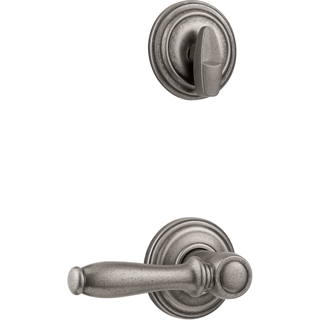 966 Single Cylinder Interior Pack w/ Ashfield Lever for Signature Series Handlesets in Rustic Pewter
