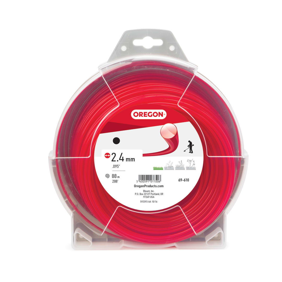 TRIMMER LINE, RED, RD, .095 1LB DONUT