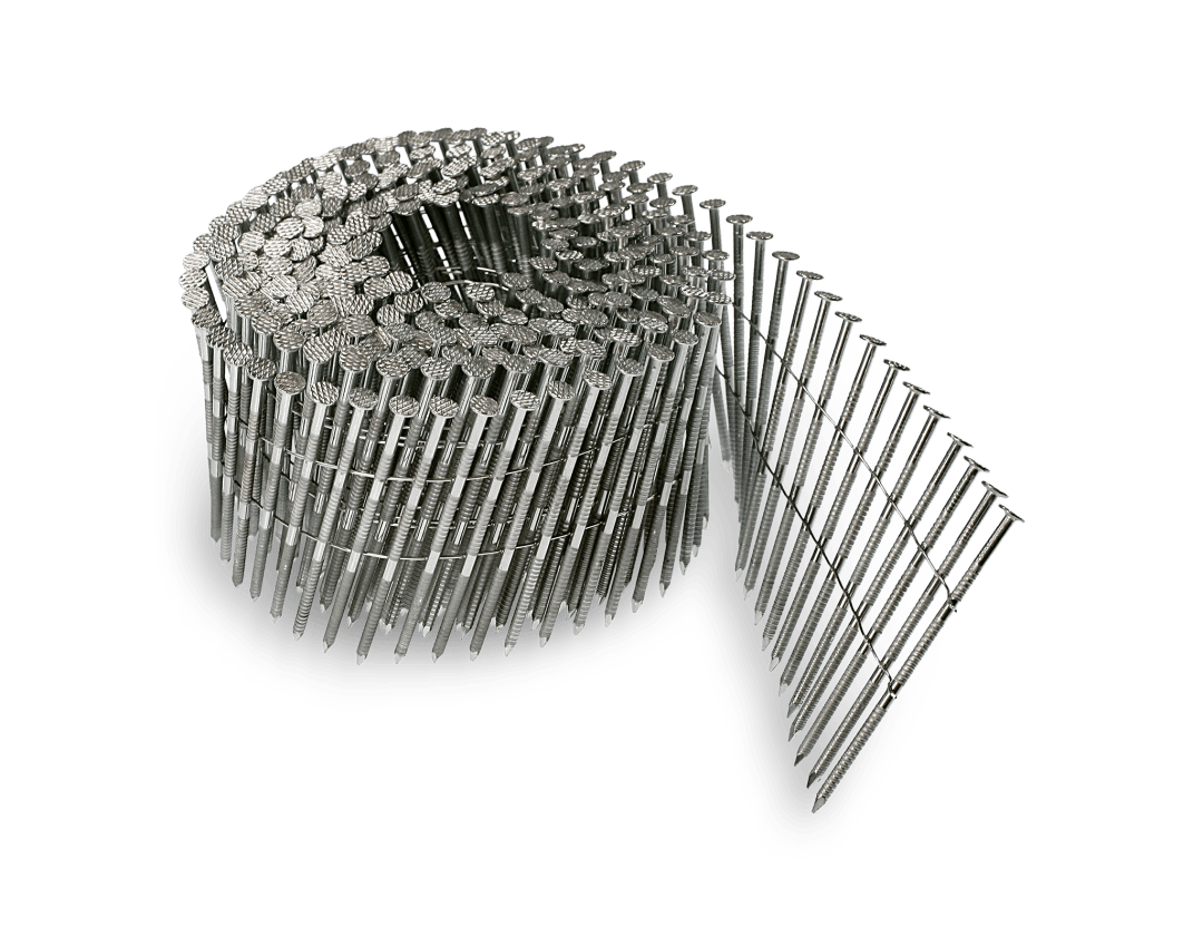 Simpson Strong-Tie S13A225SNC 15° Wire Coil, Full Round Head, Ring-Shank Siding Nail — 2-1/4 in. Type 304 (3600-Qty)