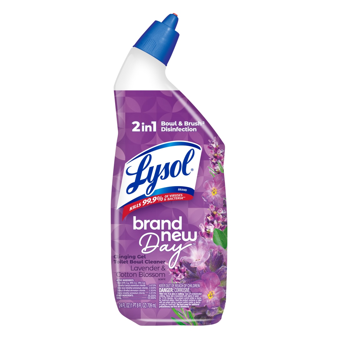 LYSOL® Toilet Bowl Cleaner - Brand New Day™ Lavender & Cotton Blossom 9/24 oz.