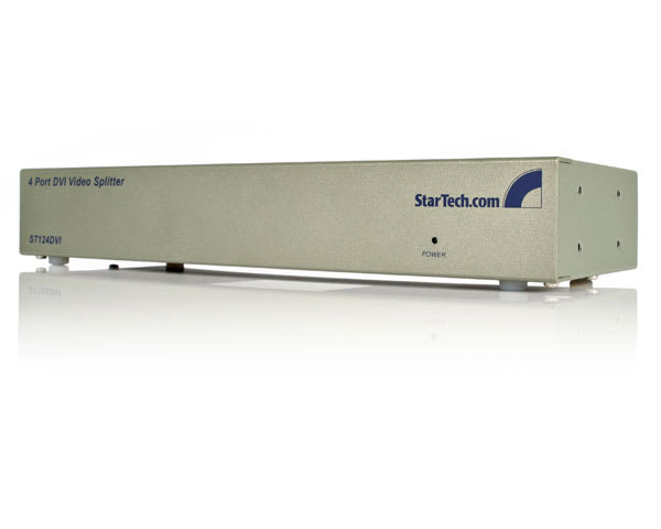 4 Port DVI Video Splitter/Dist Amplifier