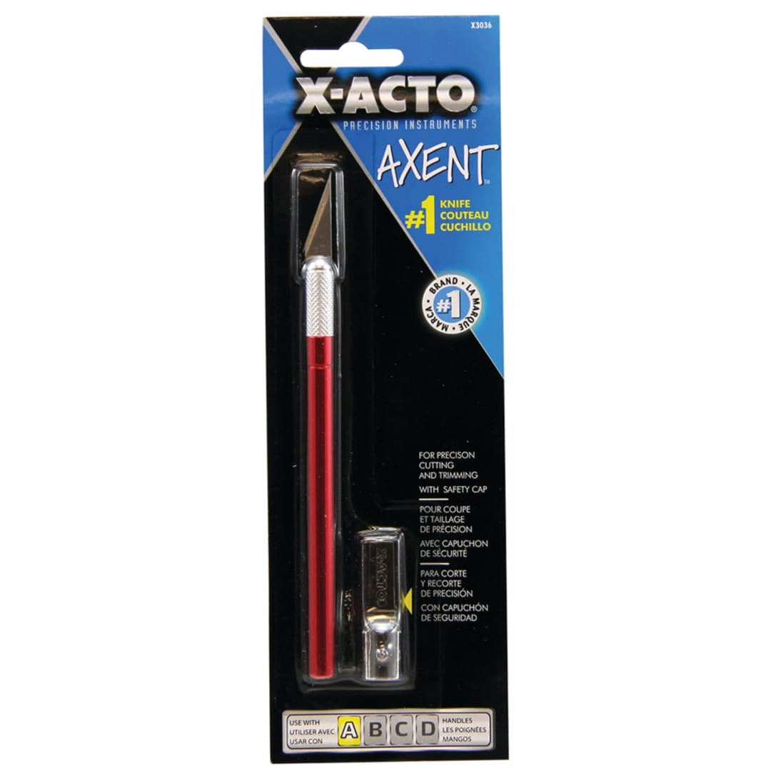 X-ACTO Axent #1 Craft Knife, Red, 1 Count