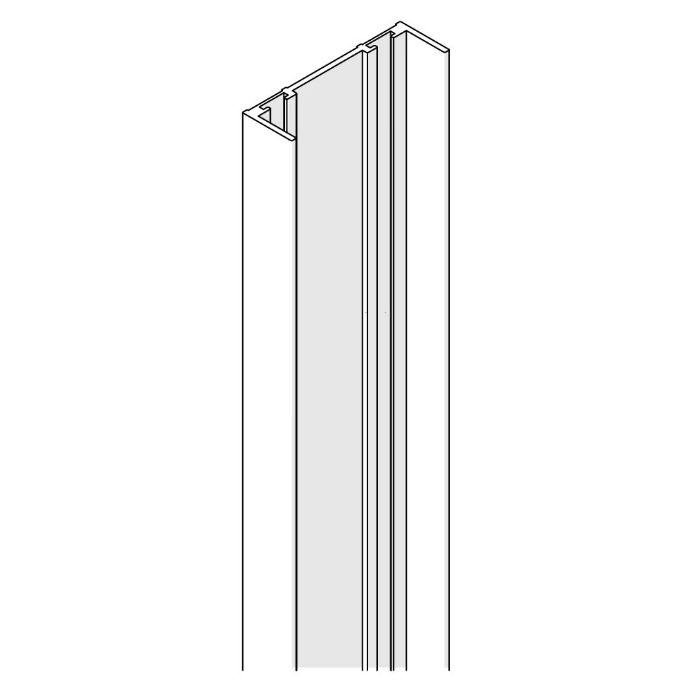 Door Panel Profile, Satin Black