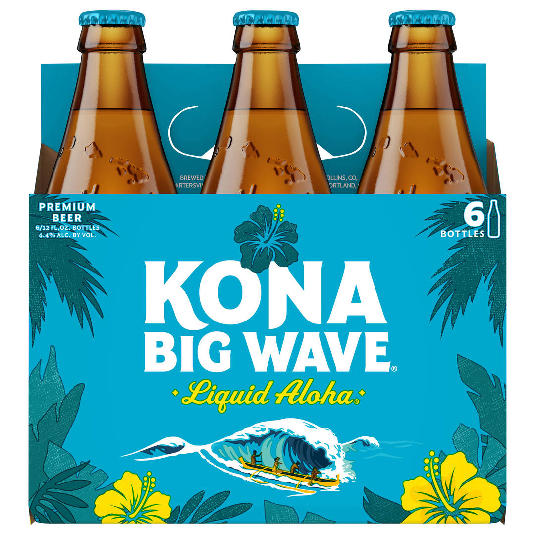 Kona Big Wave Liquid Aloha Premium Beer 6 - 12 fl oz Bottles