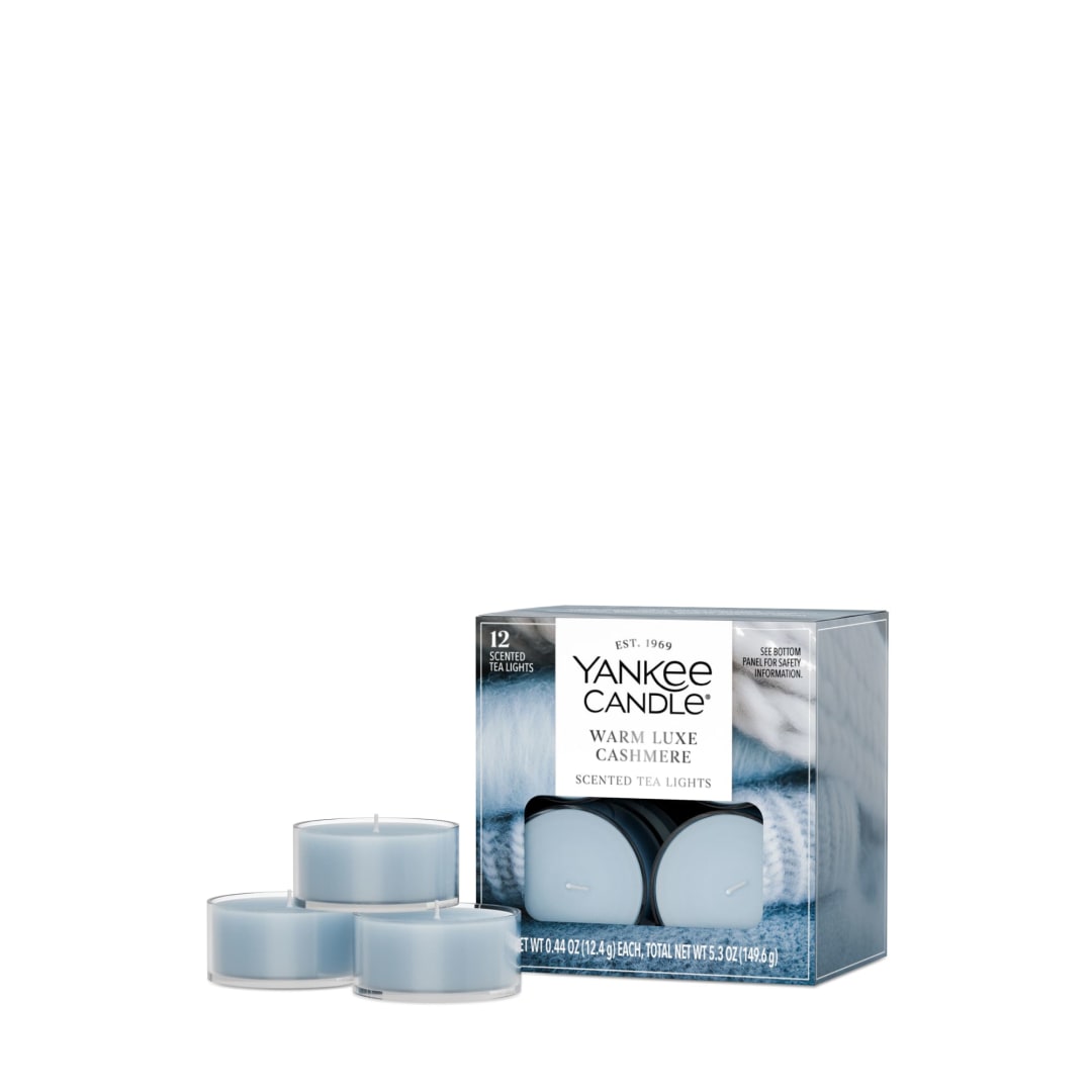 Yankee Candle Scented Tealight Candles, 12-Pack, Warm Luxe Cashmere Mini Candles