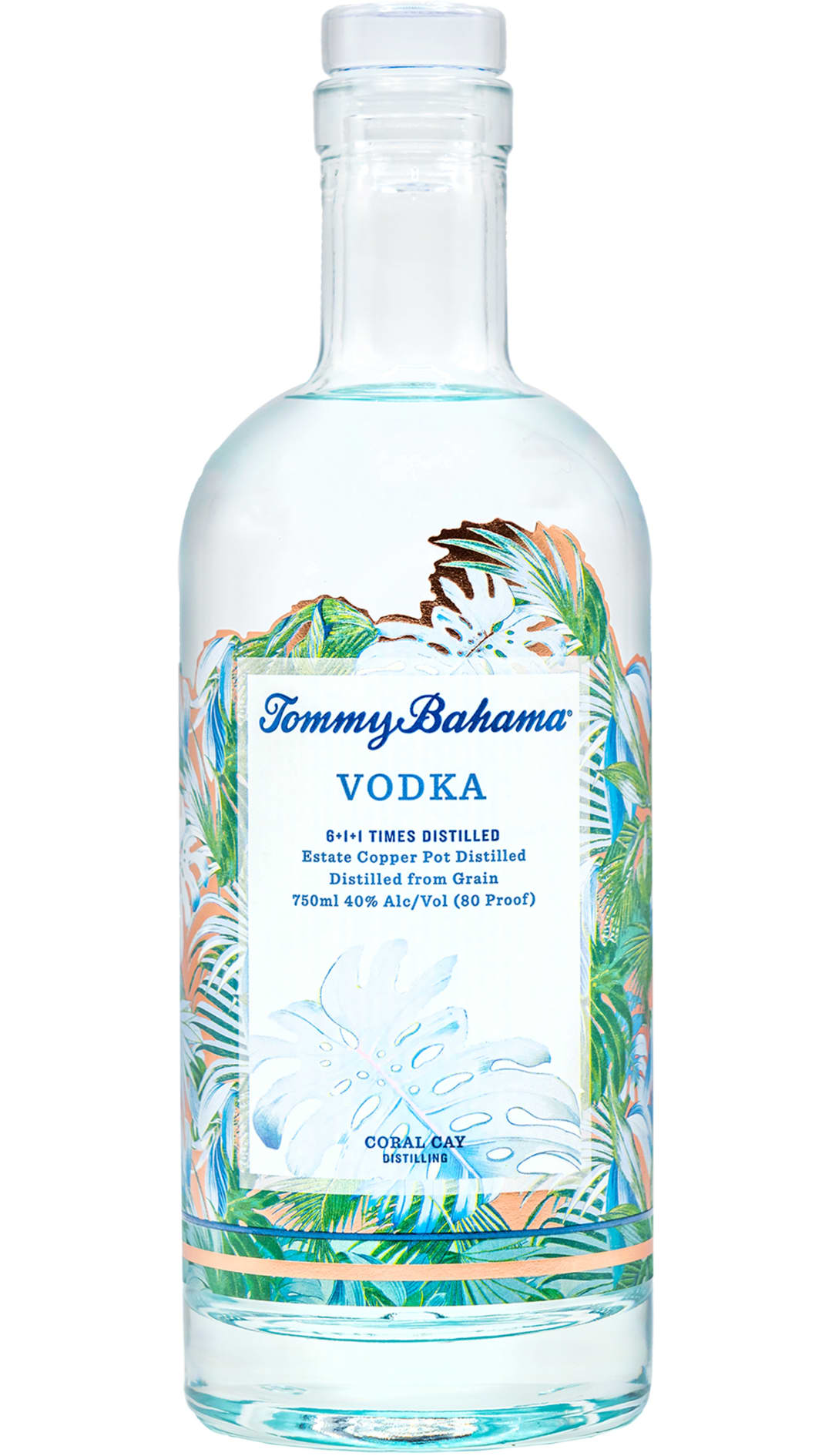 Tommy Bahama Estate Copper Pot Distilled Vodka 750ml 80 Proof