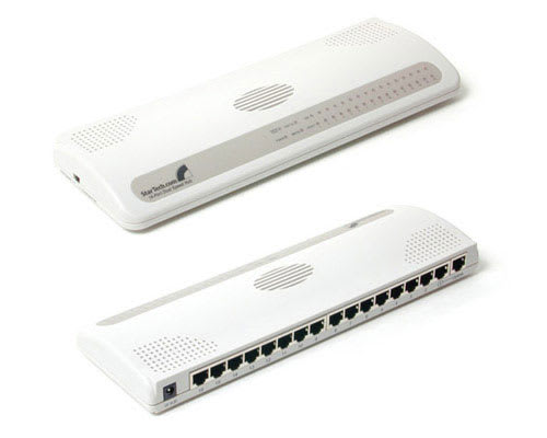 *D*16-Port Desktop 10/100 Mbps Fast Ethernet Hub *D*