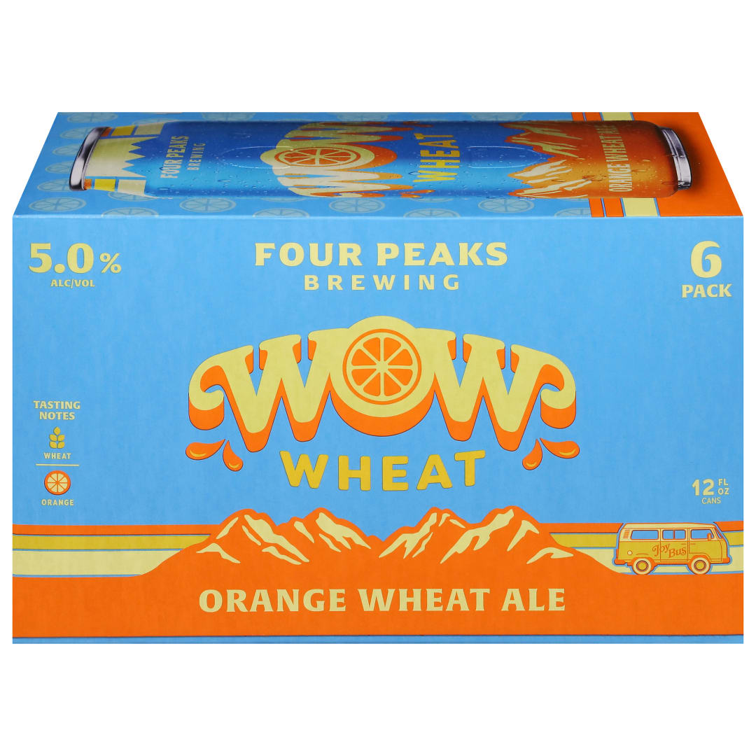 Four Peaks Brewing Orange Wheat Ale Wow Beer 6 - 12 fl oz Cans