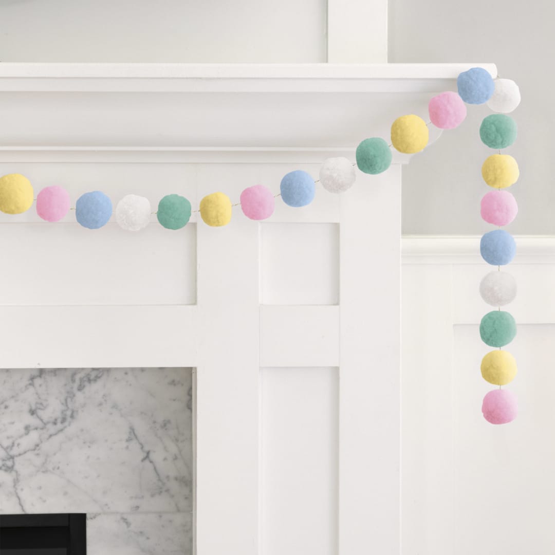Spring Felt Pom Pom Garland