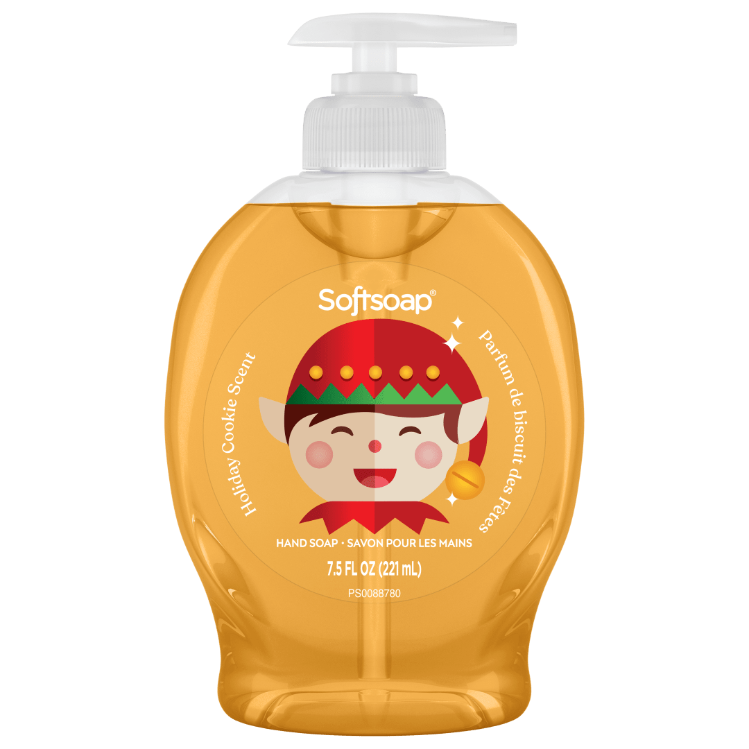 Softsoap Limited Edition Holiday Cookie Liquid Hand Soap, Kitchen or Bathroom Hand Soap, 7.5 fl oz Pump Bottle