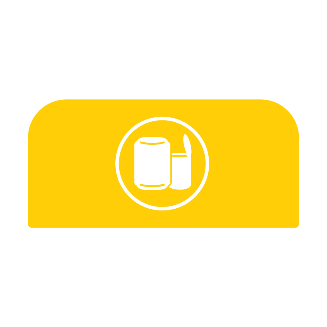 Configure™ Cans 15 Gal Yellow Sign