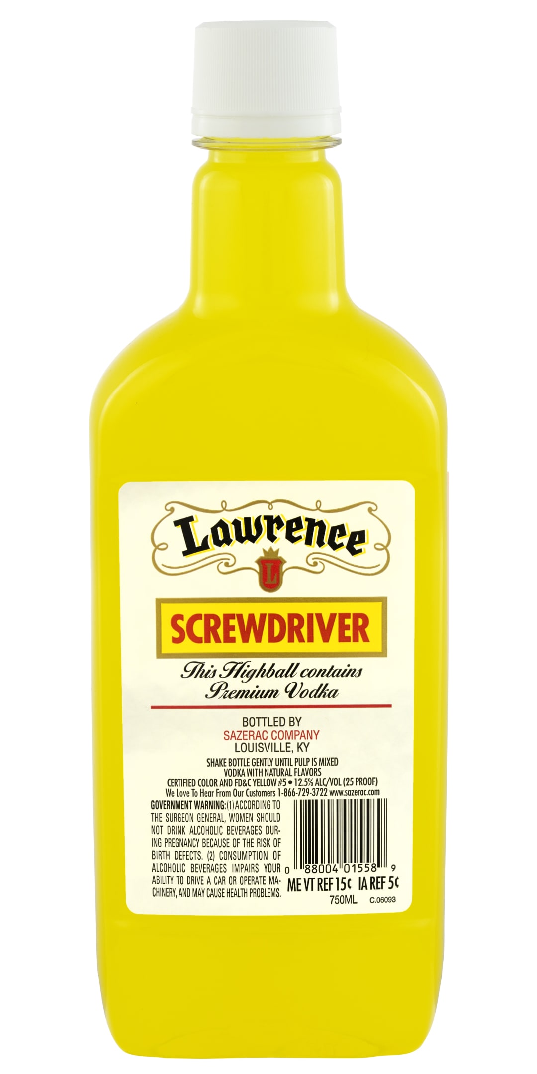 Law Screwdriver Cocktail 750ml 25 Proof