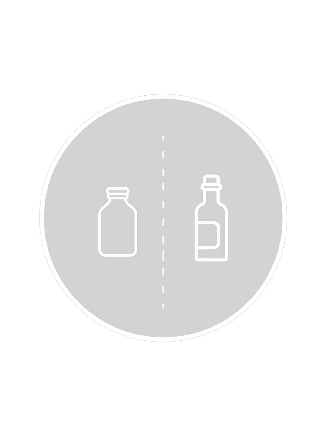 SPECTRUM - Label - Glass - Clear-White