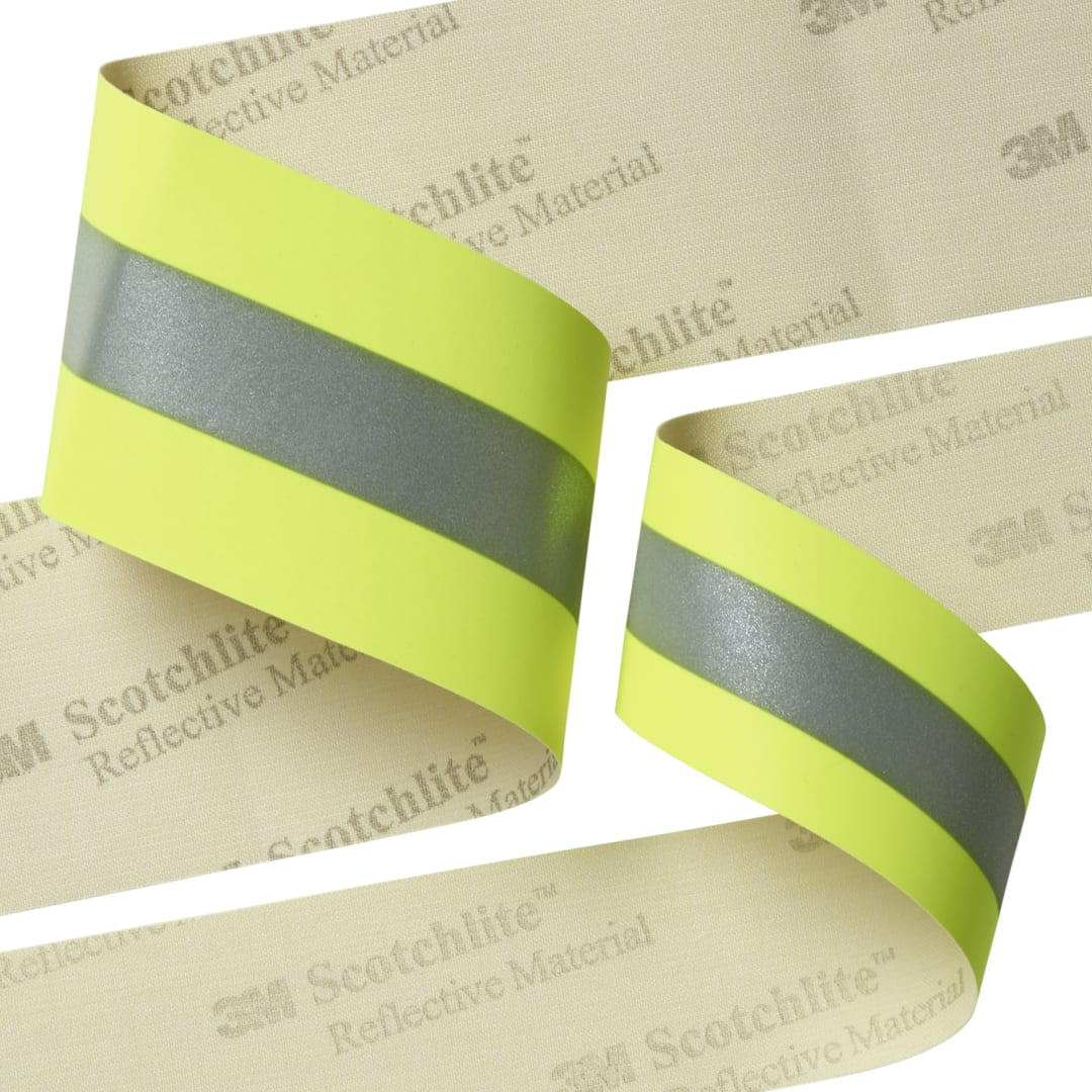 3M™ Scotchlite™ Reflective Material 9587 NFPA, Gelb-Silber-Gelb, 50,8mm x 100m