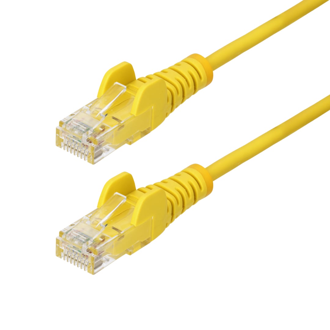 7m Yellow Snagless Slim Cat 6 Patch Cable