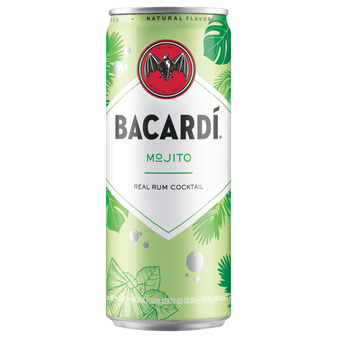 Bacardi Mojito Ready To Drink Real Rum Cocktail, Gluten Free 5.9% 355mL