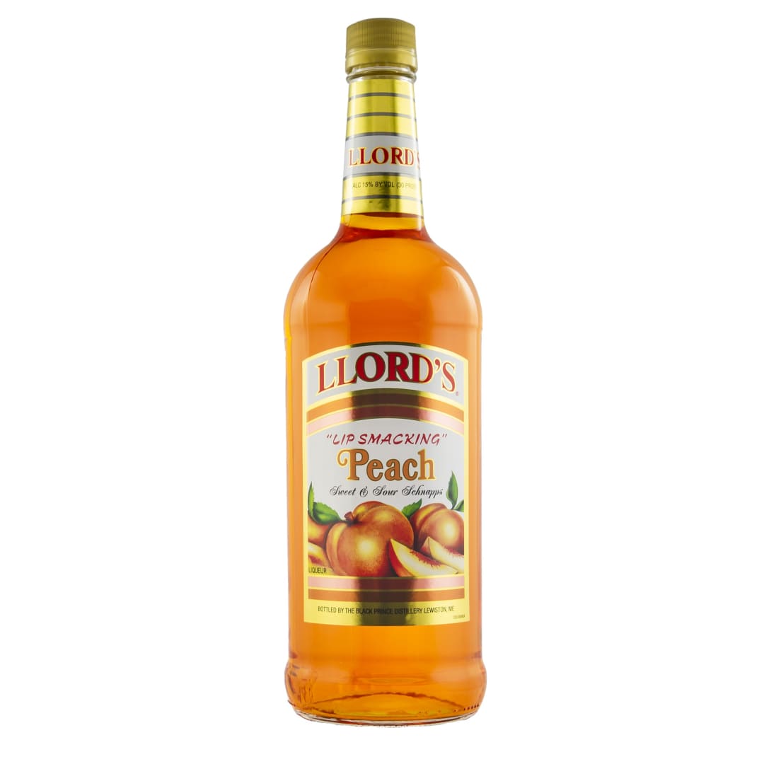 Llord's Sweet & Sour Peach Schnapps Liqueur 1l 30 Proof