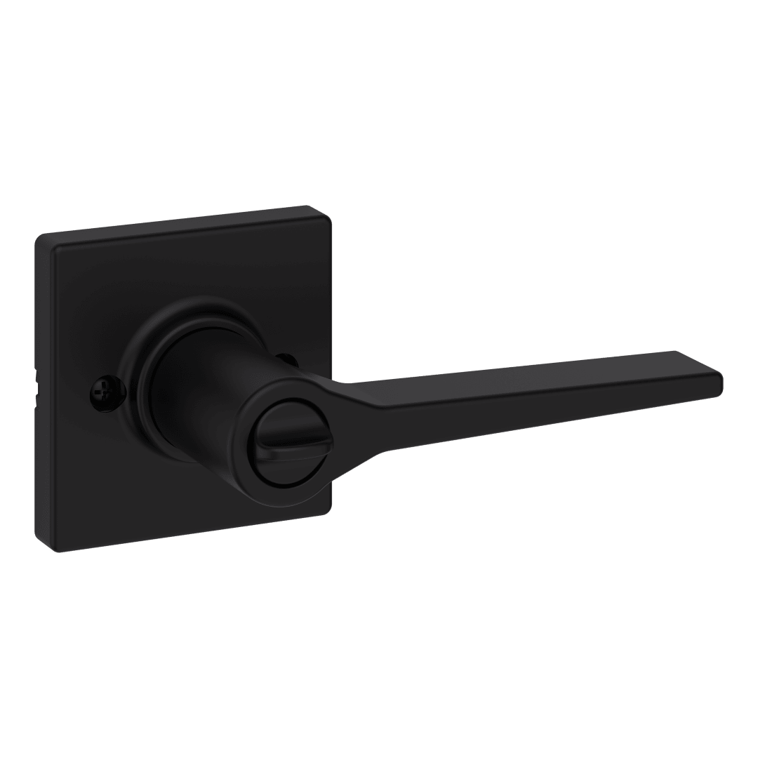 Hollis Bed/Bath Lever in Matte Black