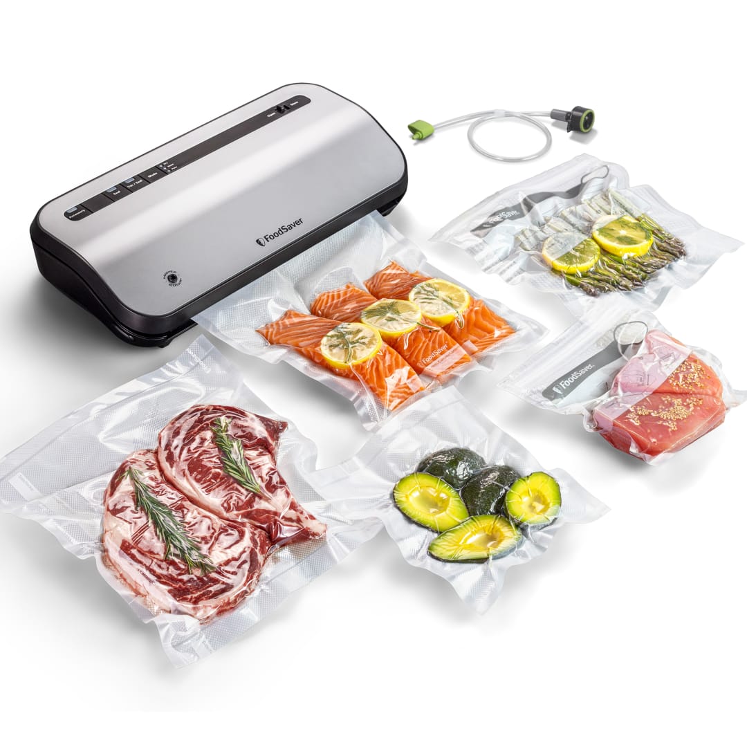 FoodSaver® Preserve Vacuum Sealer, Special Value 14-Piece Starter Kit with Vacuum Seal Roll and Bags
