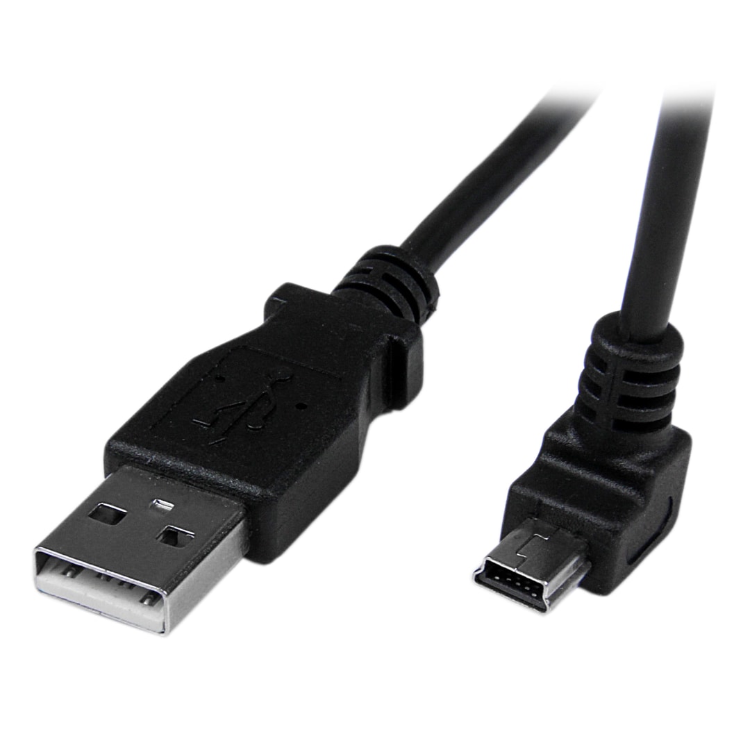 1m Mini USB Cable - A to Down Angle Mini B