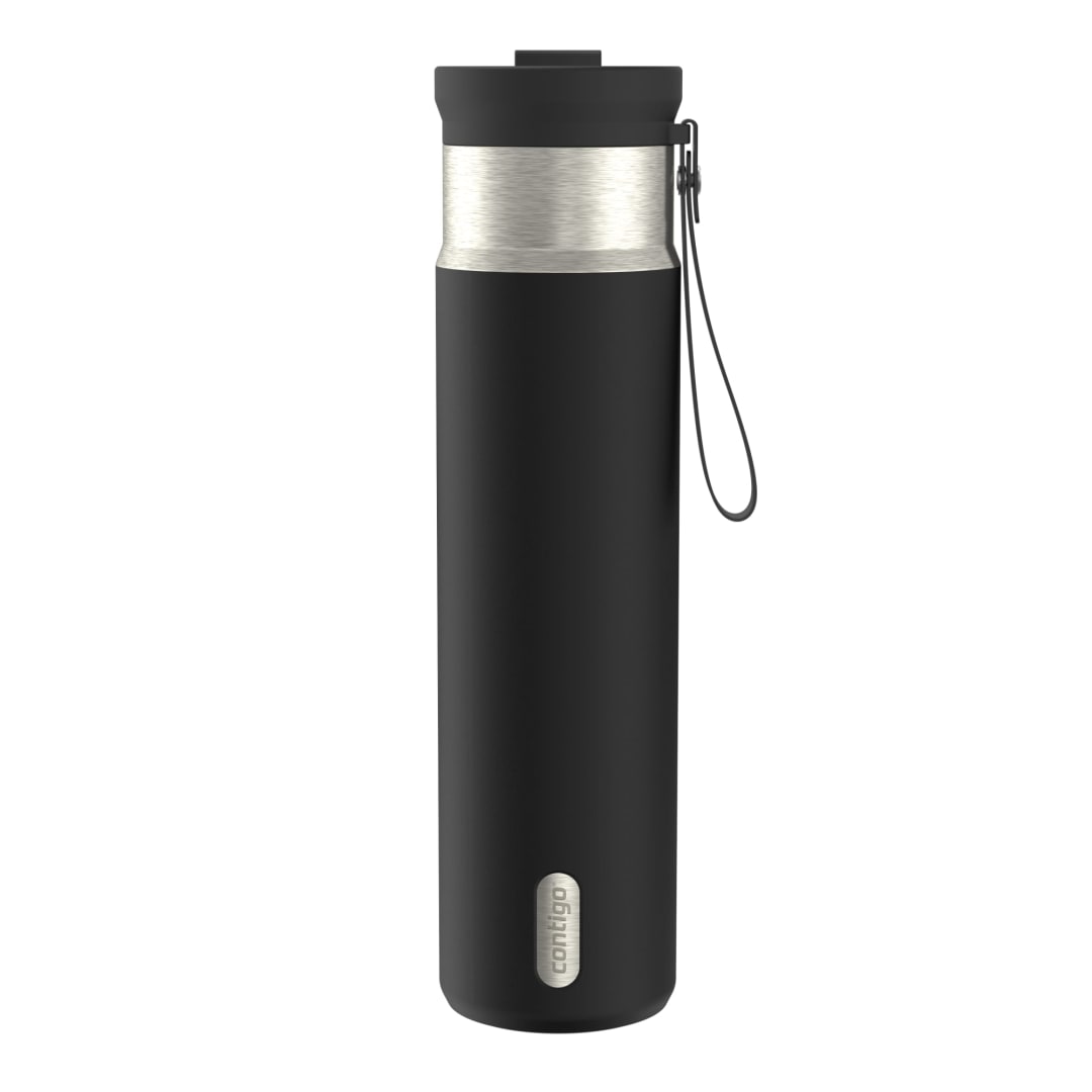 Contigo DualSip 28 oz Leakproof Insulated Water Bottle with Carrying Strap and 2-Way Lid