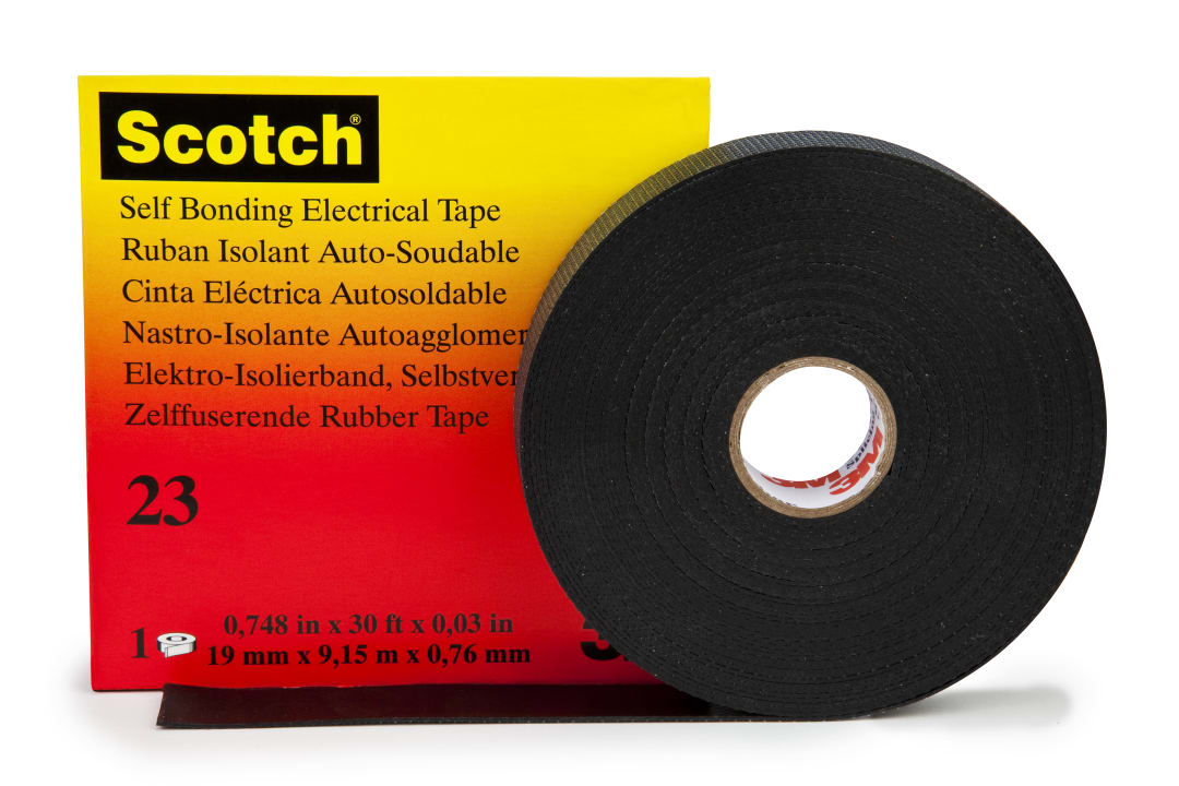 Scotch® 23 Elektrik Bandı, siyah, 19 mm x 9.15 m, 0.76 mm