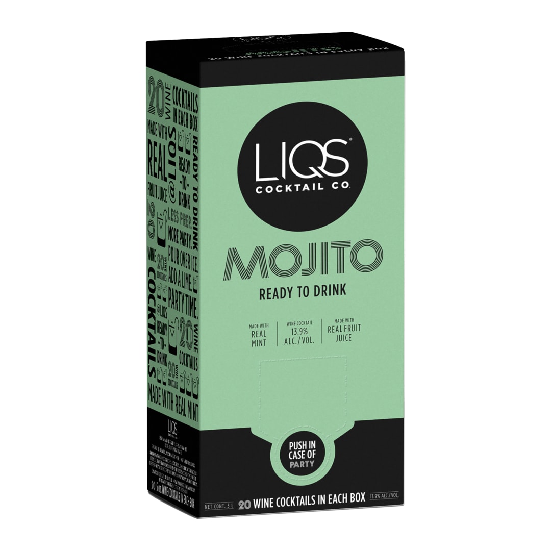LIQS Strawberry Margarita Ready to Drink Cocktail 3L Box
