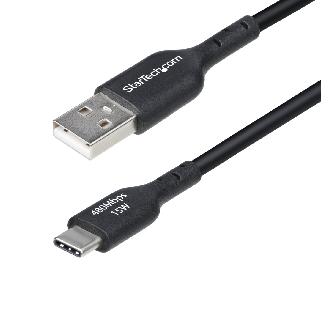 2m USB 2 0 A to C Charge and Data Cable 15W PD TPE M M
