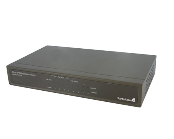 8 Port 10/100 Mbps Desktop Switch with 4 Port PoE Switch