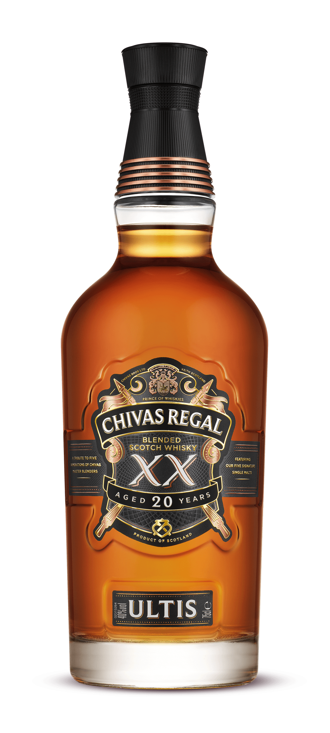 Chivas Regal Ultis Blended Scotch Whisky, 750 ml Bottle, 80 Proof