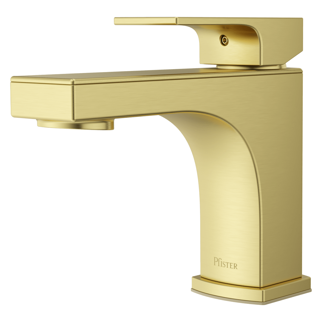 Pfirst Modern Single Control Faucet in Brushed Gold