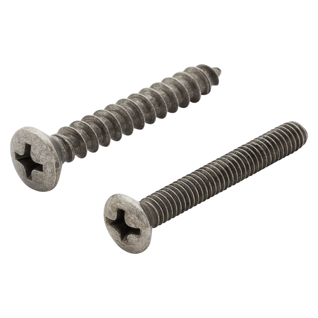 Door Screw Exterior for Satin Nickel Finish