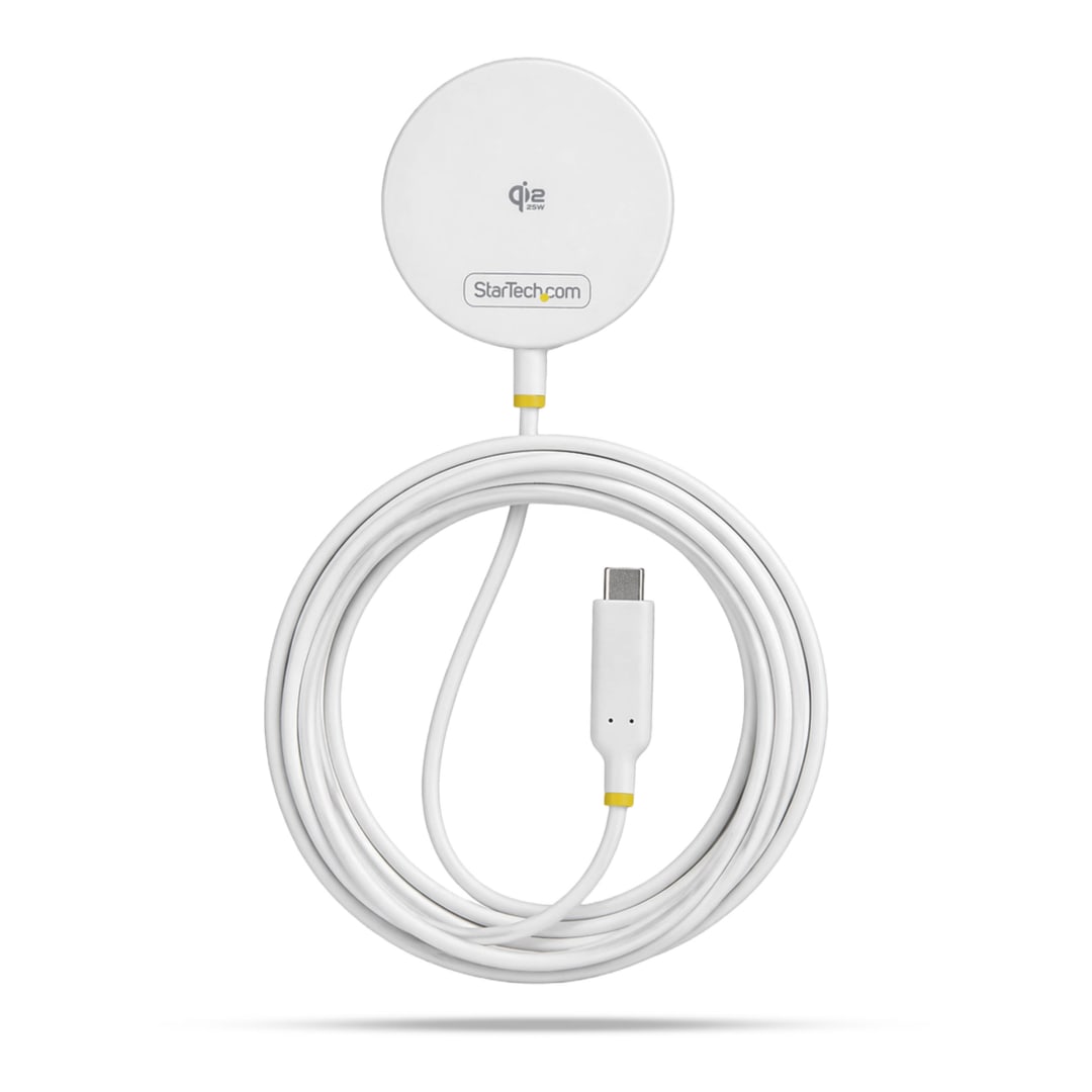 Qi2 0 Wireless Charger 1x Device Pad USB C 15W White