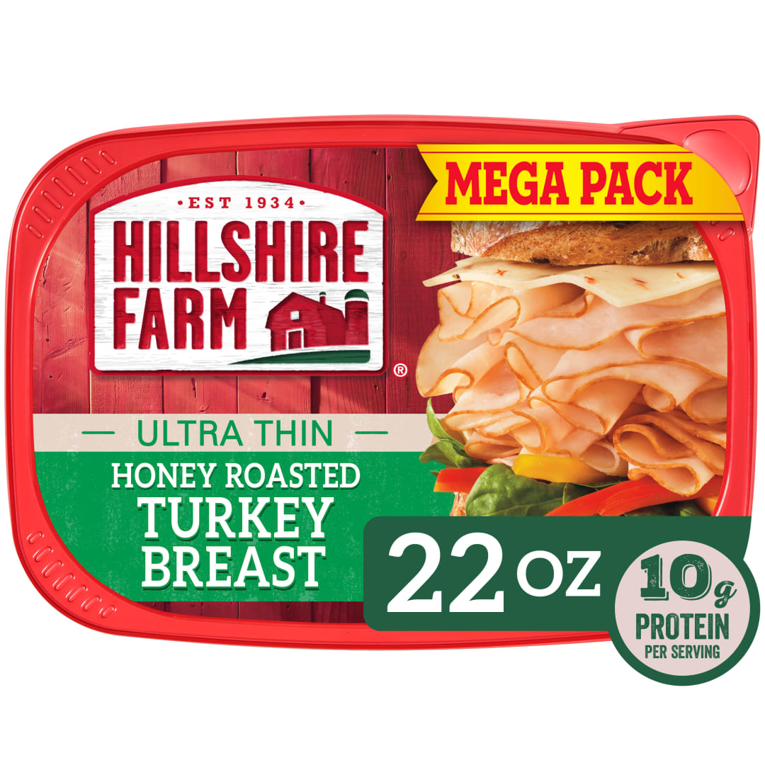 Hillshire Farm Ultra Thin Sliced Honey Roasted Turkey Breast Sandwich Meat, 22 oz