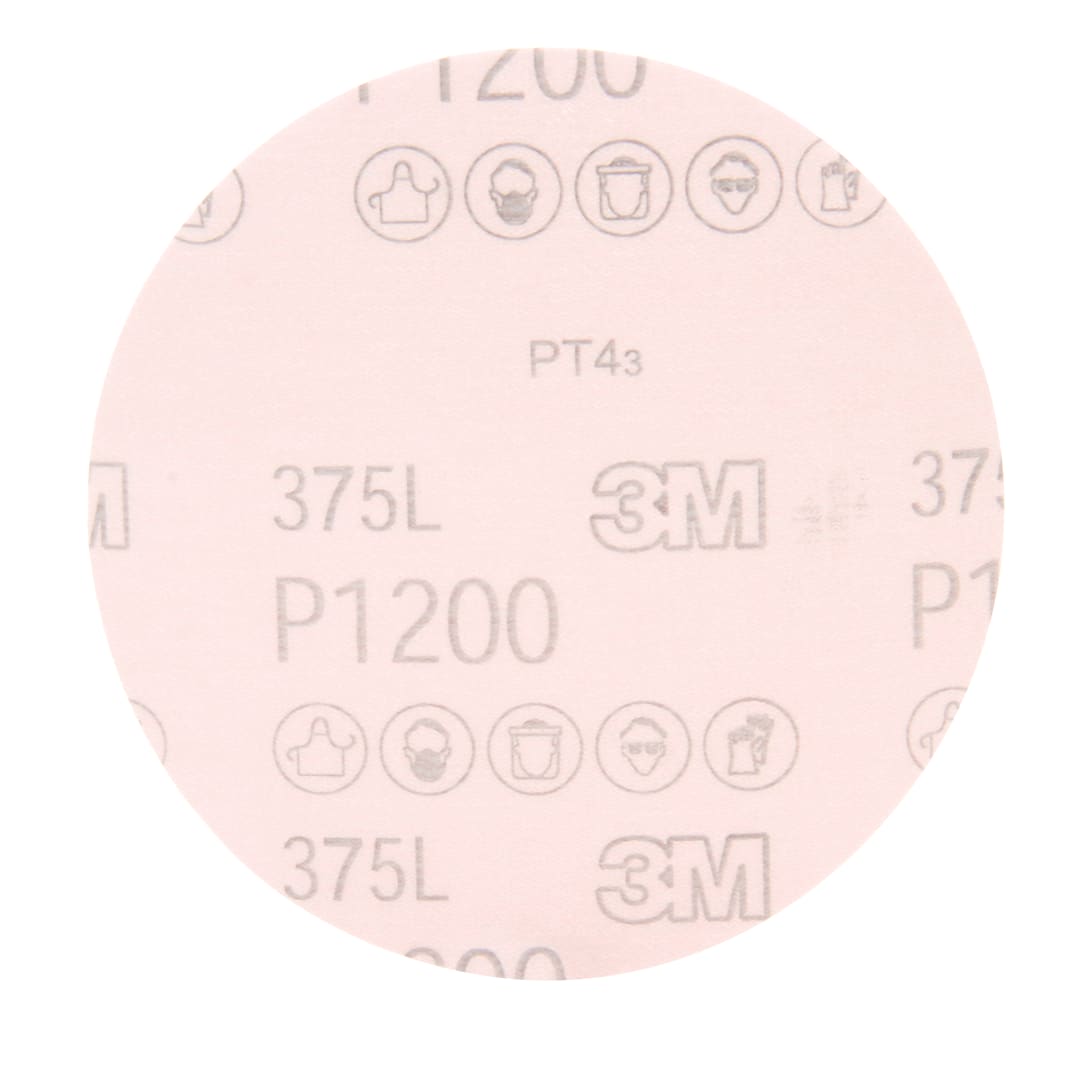 3M™ Hookit™ Filmscheibe 375L, 150 mm, P1200, ungelocht