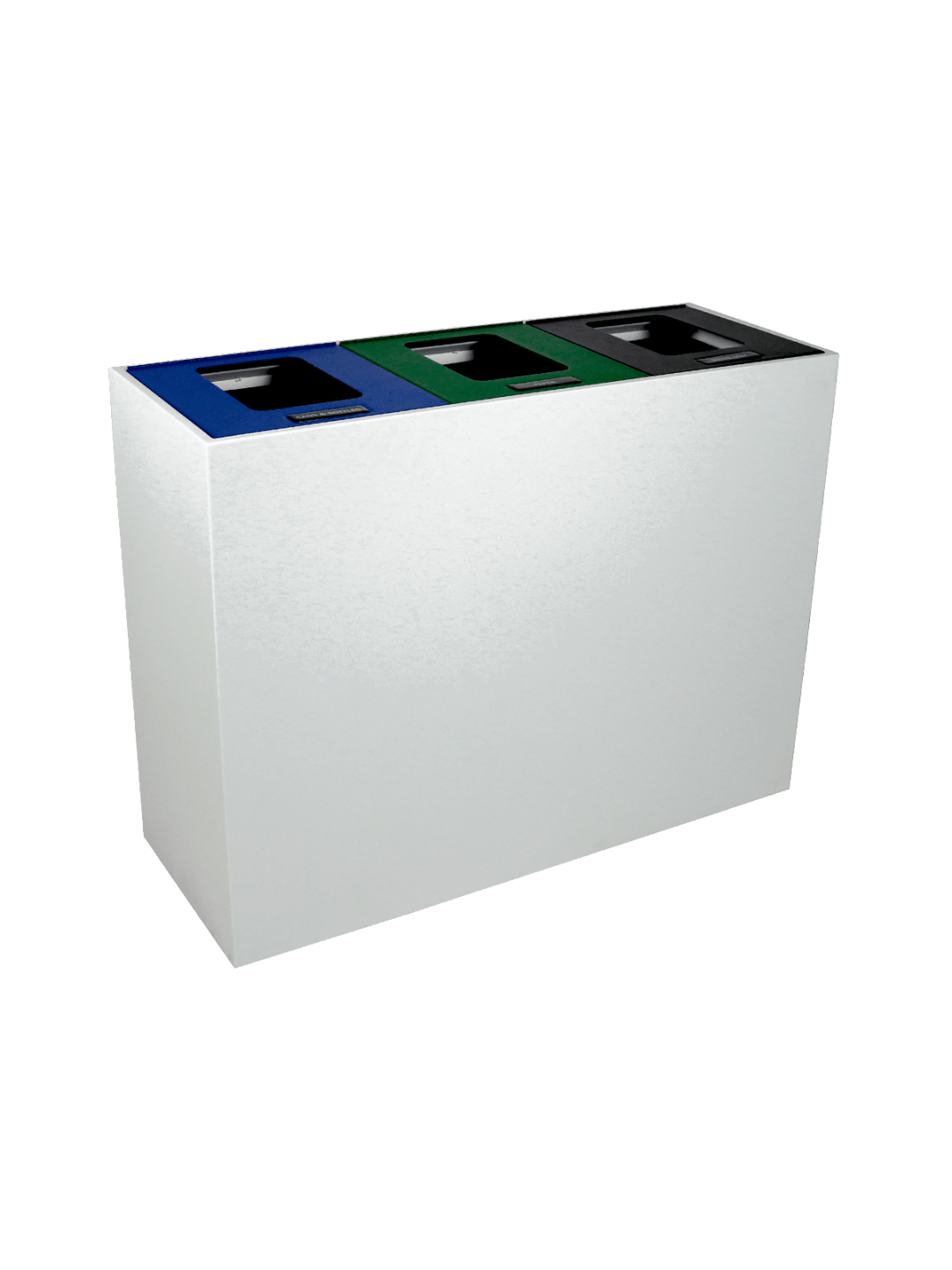  MEZZO - Triple - Ml - Cans &amp; Bottles-Paper-Waste - Full - White-Blue-Green-Black
