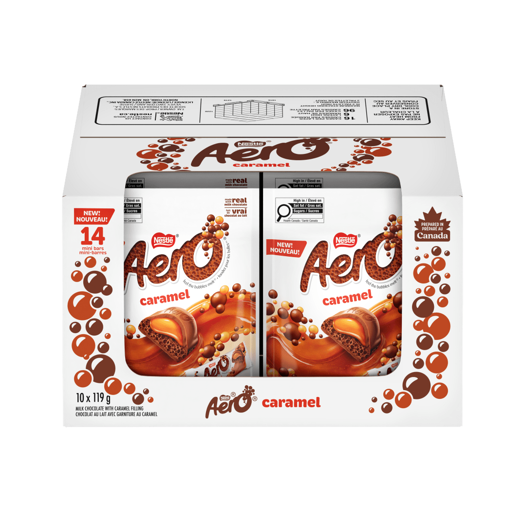 AERO Caramel Mini Bars 10x119g CA