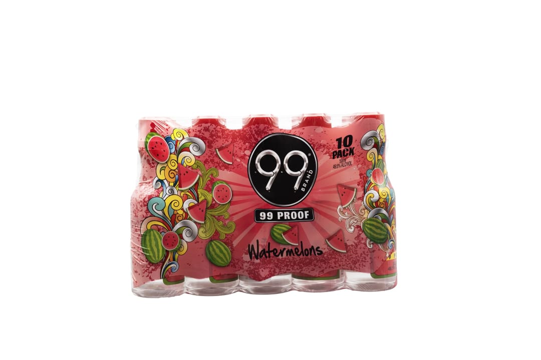 99 Watermelon Liqueur 10 Pack 50ml 99 Proof