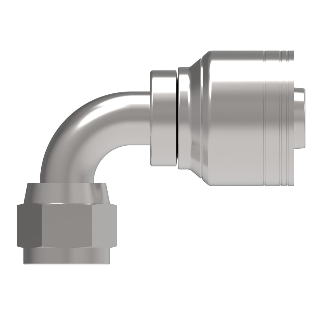 1/4 FJIC 90D X 3/8 HYD HOSE FITTING