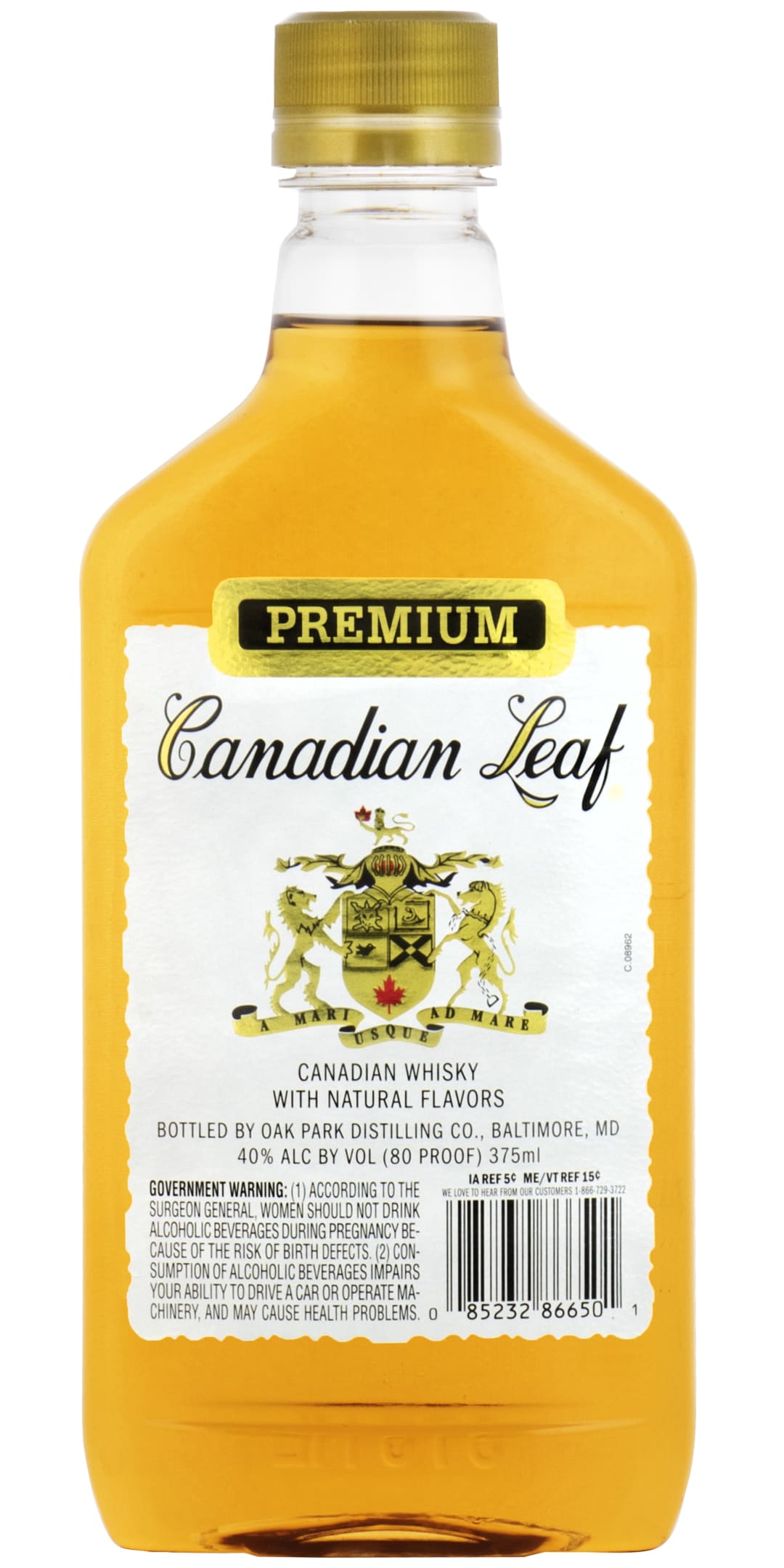 Canadian Leaf Canadian Whisky 375ml 80 Proof